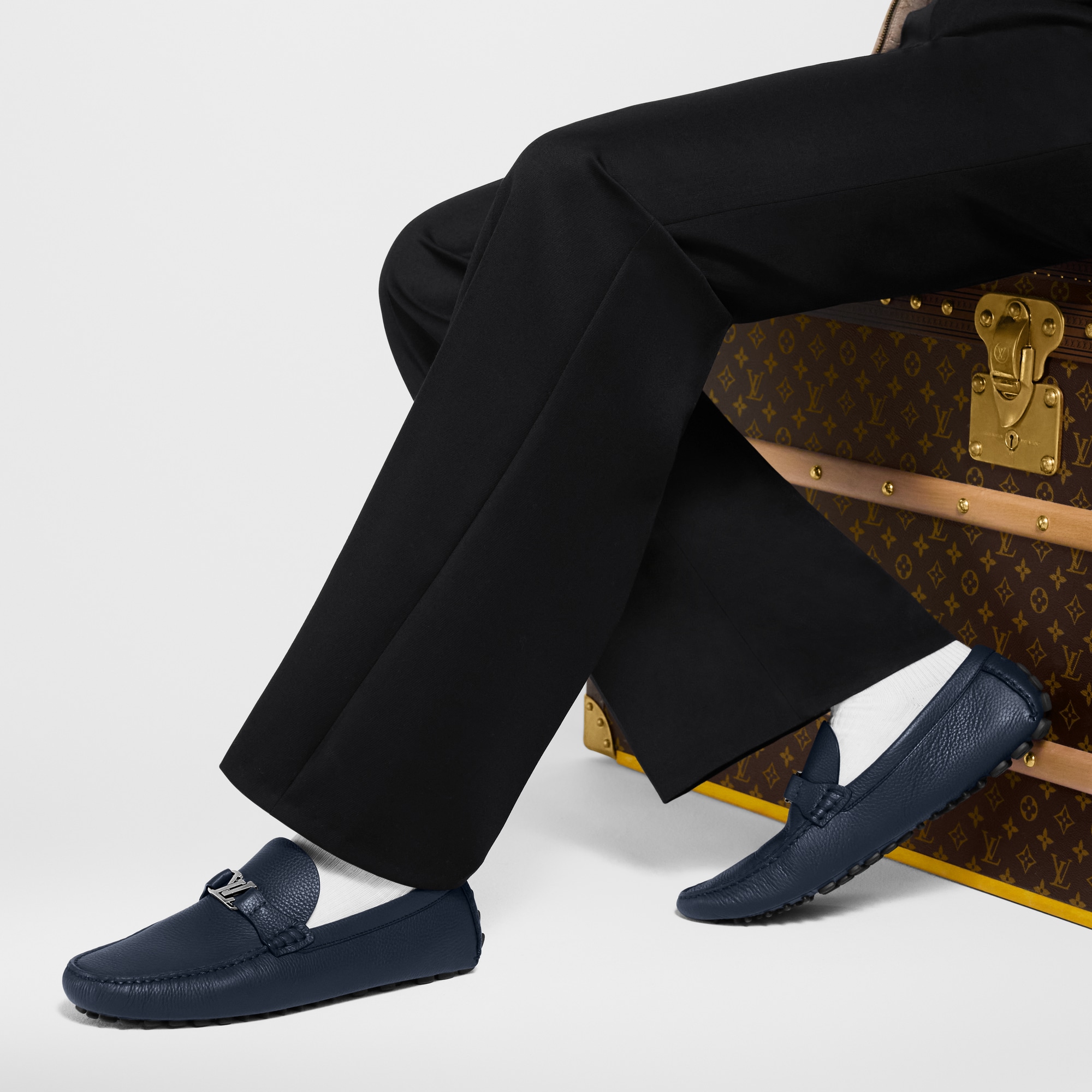 LOUIS VUITTON シルバーストーン モカシン　25.5-26cm LOUIS VUITTON シルバーストーン モカシン 25.5-26cm louis